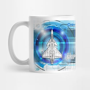 JAS39 Gripen Blueprint Mug